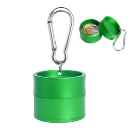 KONIDUN Mini Travel Ring Holder Keychain, Portable Jewelry Holder Keychain with Protective Sponge, Small Necklace Earrings Case for Gym Sports Bag Purse