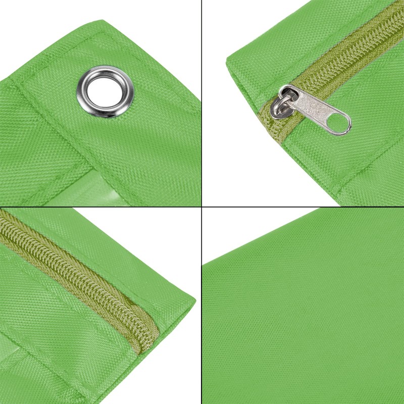Wodison 3-Ring Pen Pencil Pouch with Clear Window Stationery Bag