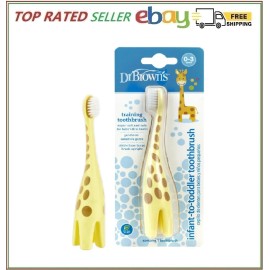 Dr. Brown's Infant-to-Todd<wbr/>ler Training Toothbrush Soft for Baby's First Teeth...