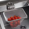 Wagoodter Kitchen Residue Filter Kitchen Drain Strainer Basket with Suction