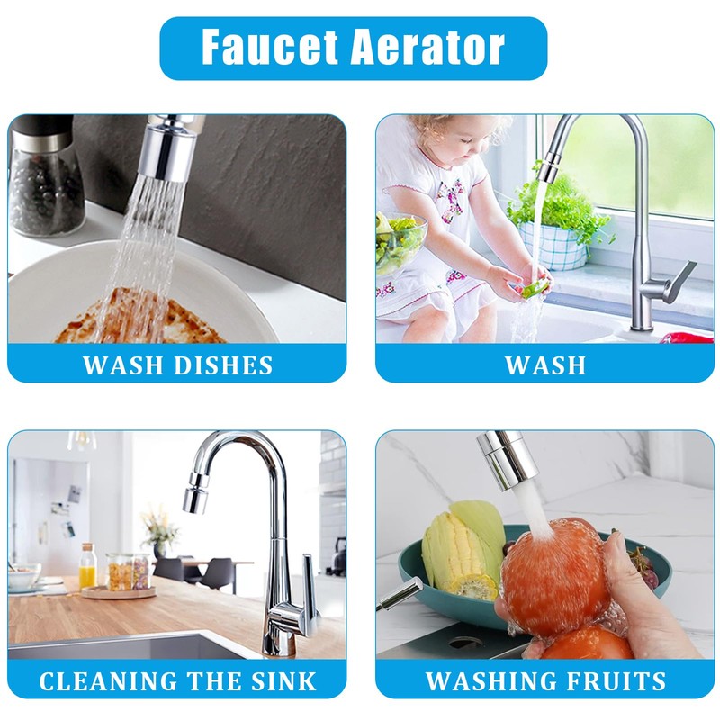 GUOYOU Aerator, Tap Attachment, Tool with Tap Adapter, Multifunctional Tap
