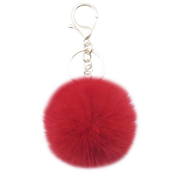 Xsclpomddy Pom Pom Keychain Artificial Soft Rabbit Hair Bag Pendant
