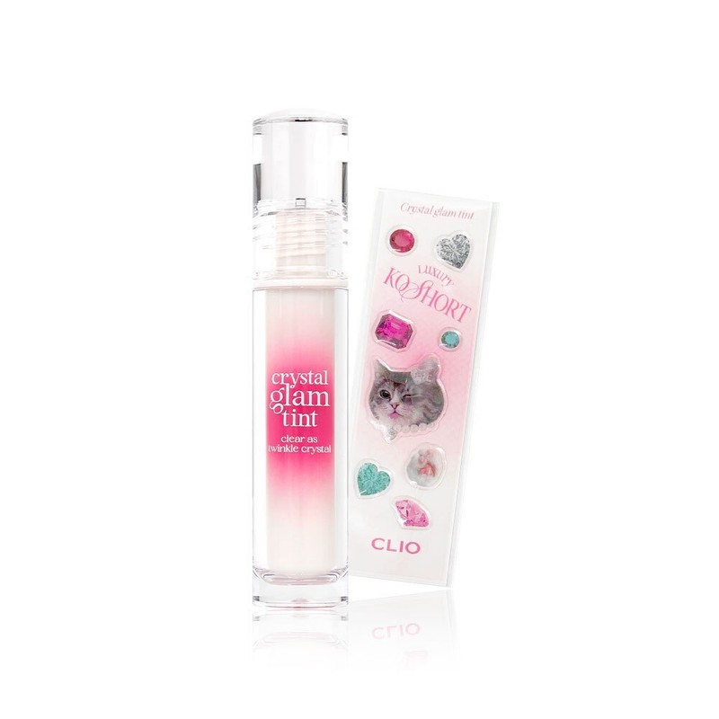 Clio Crystal Glam Tint 3.4g Moist, adhering color daily lip