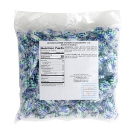 Arcor Sugar Free Spearmint Starlight Mints, 2 Pound Bulk Bag (Approx 140 Pieces), Individually Wrapped Hard Candy, The Hampton Popcorn & Candy Company