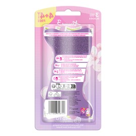 Wilkinson Sword Xtreme 3 Comfort Einweg-Haarschneider, 3 flexible Blätter, mit feuchtigkeitsspendendem Kokosnussöl, 4 + 4 Stück