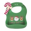 Mud Pie Christmas Silicone Bib Set, Green
