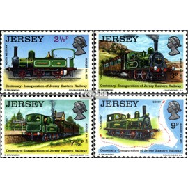 united kingdom - Jersey 85-88 (complete.issue.) unmounted mint/never hinged ** MNH 1973 100 years Railway on Jersey (Stamps for collectors) Trains/railway/funicular