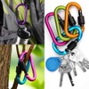 10 Pack Aluminum D-ring Carabiners, YuCool D Shape Keychain Clips