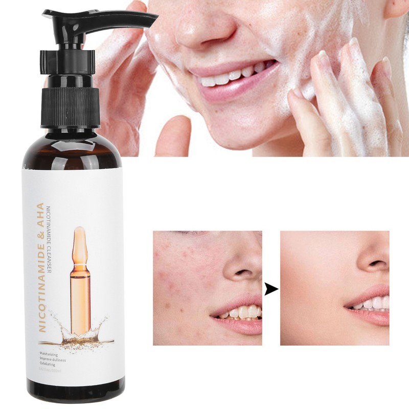 100ml Nicotinamide Facial Cleanser Deep Cleansing Oil Control Acne Removal