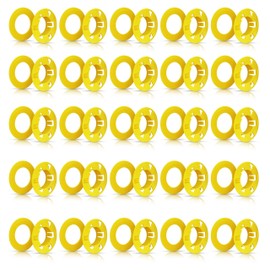 OHLECTRIC 100 Pack - Polypropylene Bushing for Metal Studs with 2x4 Inches - Protects Wire Insulation from Abrasion - Allows Smooth Wire Pulling - Grommet Protector