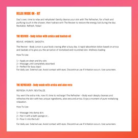 FIT.FE BY FEDE Relax Mode On Kit - The Refresher Body Wash - The Reviver Body Lotion for Women - Mini Skin Care Kit - Personal Care Products - 2 Pc