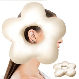 Piercing Kissen mit Loch,Donut Kissen Für Ohr gegen Ohrenschmerzen,Ohrkissen mit Ohrloch,Kissen Seitenschläfer,Weiches Piercing Kissen Ohrkissen,Ohrloch Piercing Kissen für Schmerzlinderung im Ohr