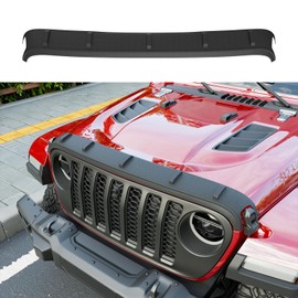 powoq Hood Deflector Compatible with 2020-2025 Jeep Gladiator JT Hood Protector Wrangler JL Shield TPE Deflector Replacement for 2020-2025 Jeep Gladiator JT Accessories