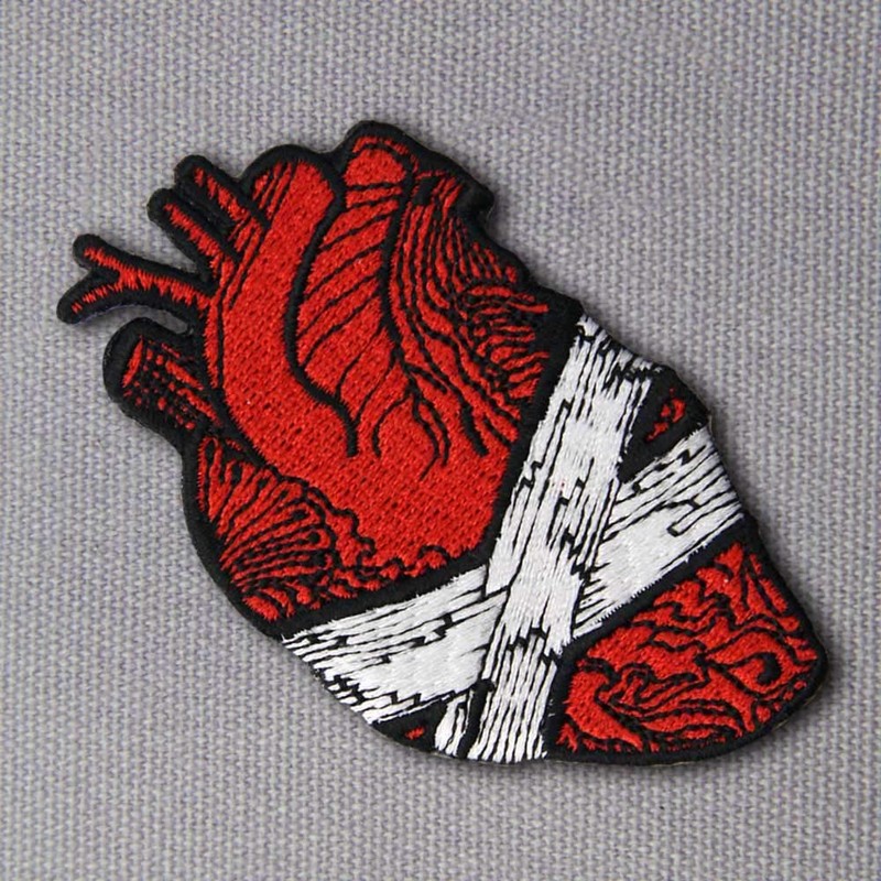 Save My Heart Patch Embroidered Badge Iron On Sew On