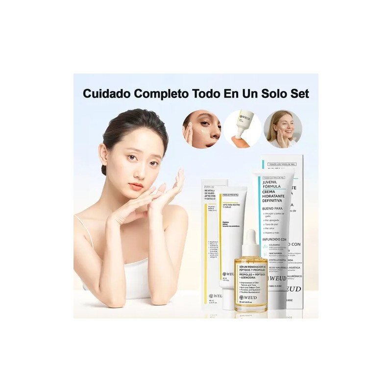 3pc Express Aclara Serum Ojos Hidratante Crema B3 Colágeno