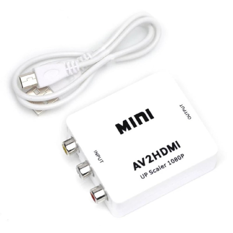 APICH Adaptador RCA a HDMI, Convertidor RCA (AV) a HDMI