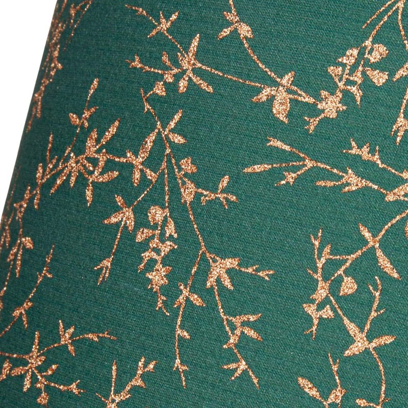 Modern Deep Forest Green Cotton Fabric 10" Lamp Shade with