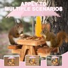 Gnodary Squirrel Feeder with Umbrella, Squirrel Feeders for Outside, Squirrel