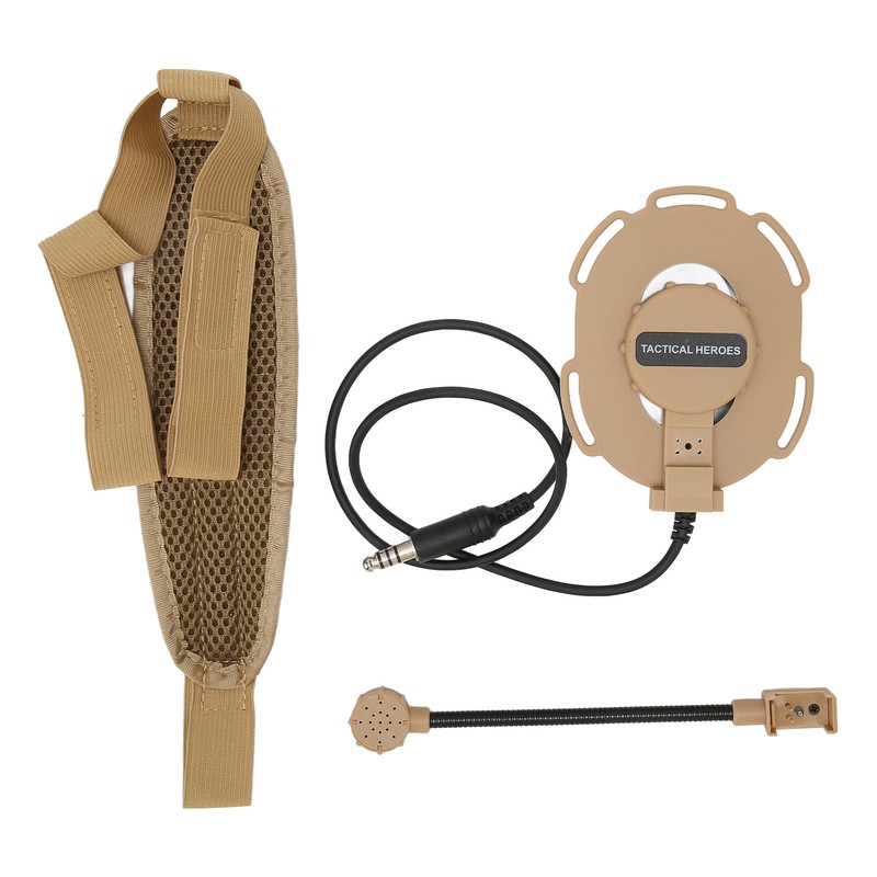 Walkie Talkie Single Side Headset with Mic 150Hz‑500Hz 7.1mm Plug