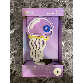 Idea Nuova Urban Shop Jellyfish  Neon Light (4 Hour Timer, Batteries included) Sealed
