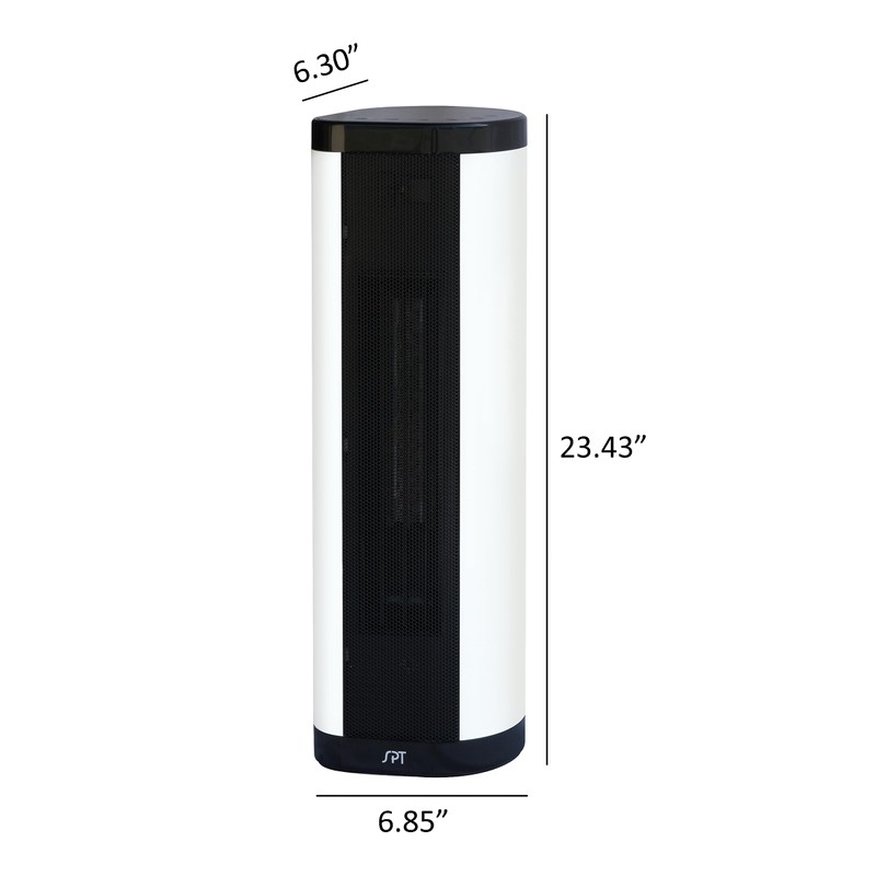 SH-1516D: PTC Fan Tower/Baseboard Style Heater with Remote (Vertical or