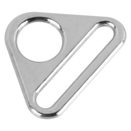 Ieron 30pcs Metal Triangle Buckle Triangle Ring Swivel Clip Luggage Ring Buckle Adjustable 30mm Silver for Bags and DIY Projects
