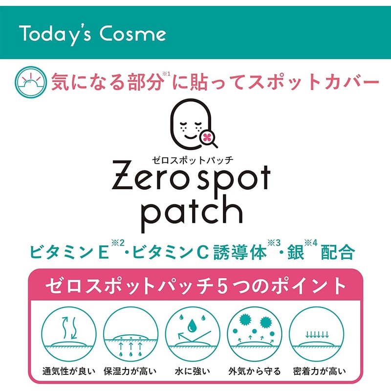 Today's Cosme Zero Spot Patch, 54 Patches, Acne Care, Korean