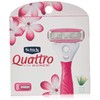 Schick Quattro for Women 4 Blade Razor Refills, Pack of