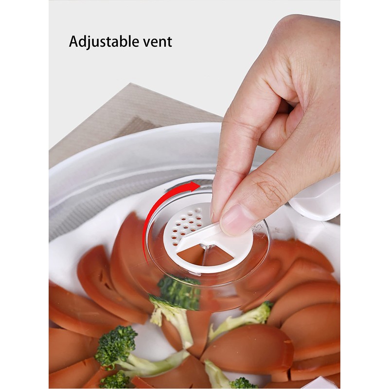 WENWELL Microwave Splatter Cover for Food,Clear Microwave Splash Guard Cooker