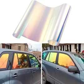 XhuangTech Car Window Tint Film, 76% VLT Chameleon Car Window Tint Film Chameleon Golden Green, 80% Heat Insulation Anti Glare Window Film, Car Tint Solar Film for Side Window (1.38x3M)
