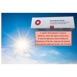 Panthenol Plus - Cream for Skin care and Sun burn - A moisturizing and nourishing cream for irritated and Dry Skin