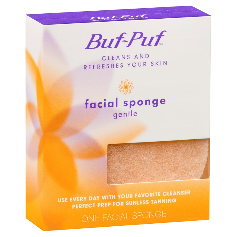 Buf-Puf Gentle Facial Sponge, Dermatologist Developed, Removes Deep Down Dirt