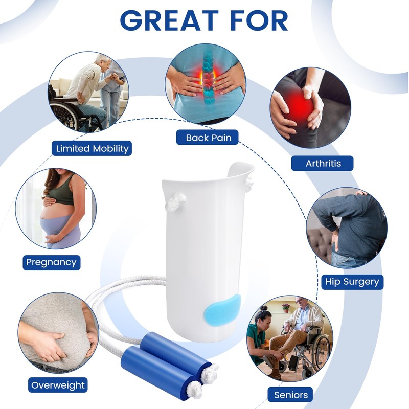 Jellas Sock Aid Kit, Flexible Sock Aid Device with Long