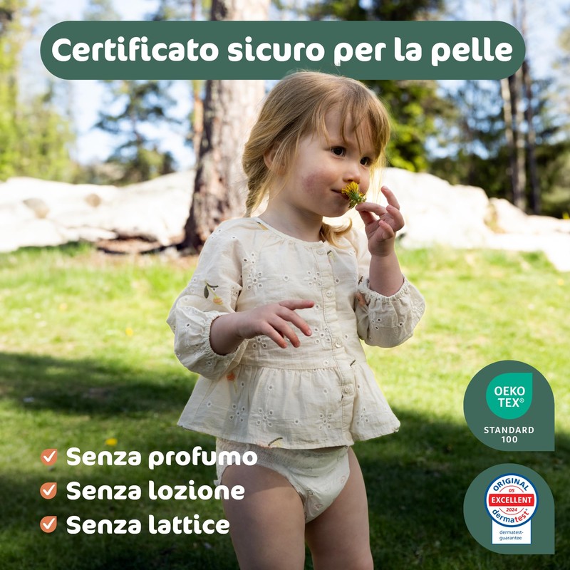 Naty FreeMovers Pannolini a Mutandina, Taglia 6 (14–20kg), 18 pezzi