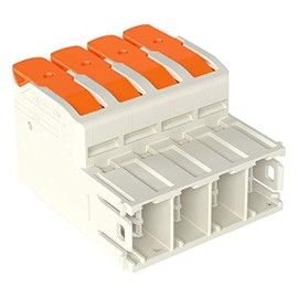 WAGO - 832-1203 - Pluggable Terminal Block, 10.16 mm, 3 Positions, 18 AWG, 4 AWG, 16 mm², Push in Lock