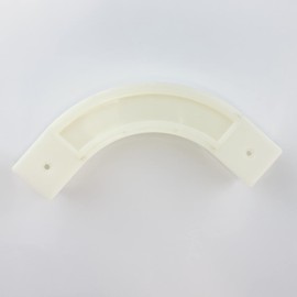 White Track Corner Bend（1 pcs）, TOM TOOL Upgraded Aluminum Curtain Track -Special Accessories for Medium square rail