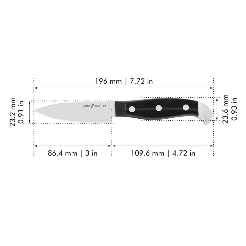 HENCKELS Statement Razor-Sharp 3-inch Compact Chef Knife, German Engineered Informed