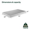 ZINUS Quick Lock Metal Smart Box Spring, 4 Inch Mattress