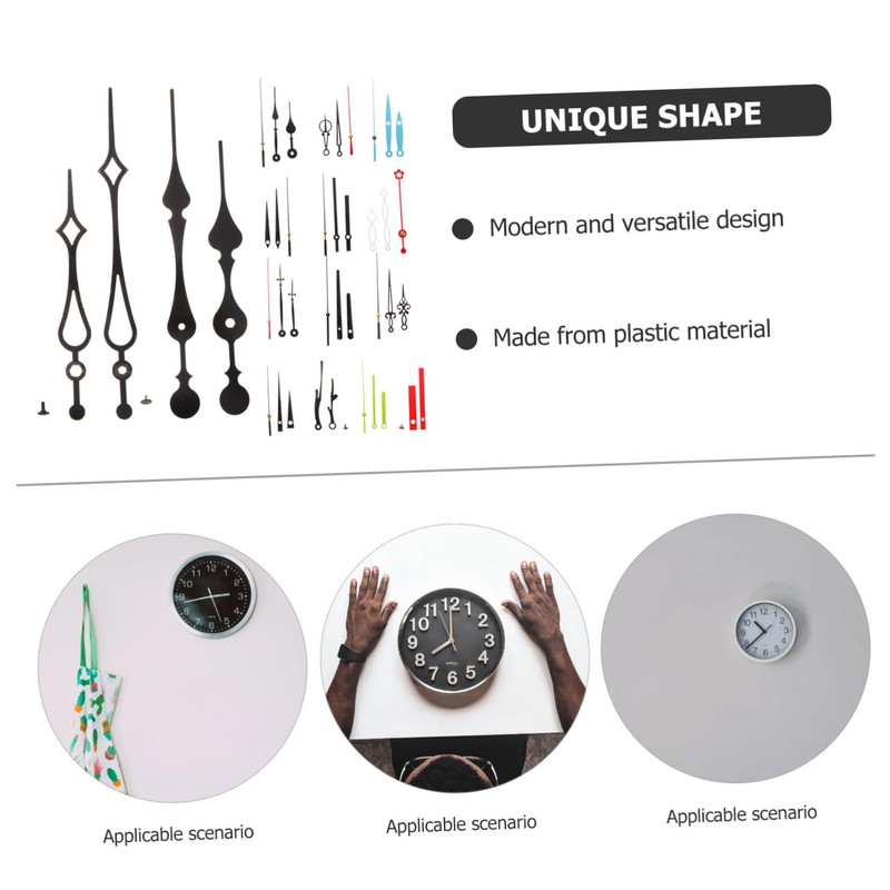 Mipcase 15 Sets Clock Hands Replacement Kit for DIY Wall