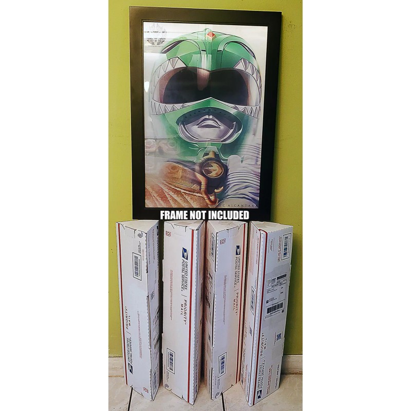 15.7" X 23.6" Lenticular mighty morphin power Green Ranger Dragon