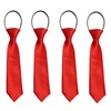 FUIPVGI Pack of 4 Children's Tie, Boys' Tie, Pre-tied with