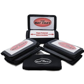 Bat Cozy Premium Wrist Coach (Pack of 6-Youth or Adult), Superior Design for Quick Access and Secure Play Card Storage, Play Call Wristband, Football, Flag Football, Softball, Baseball, Black or White