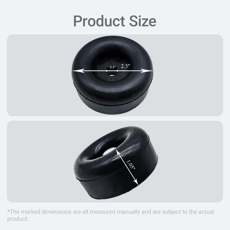 2 Packs Extreme Heavy Duty Anti-Vibration Rubber Foot Pads for