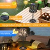 UBright Solar Table Lamp Cordless Lamp with Maple Leaf Hollow