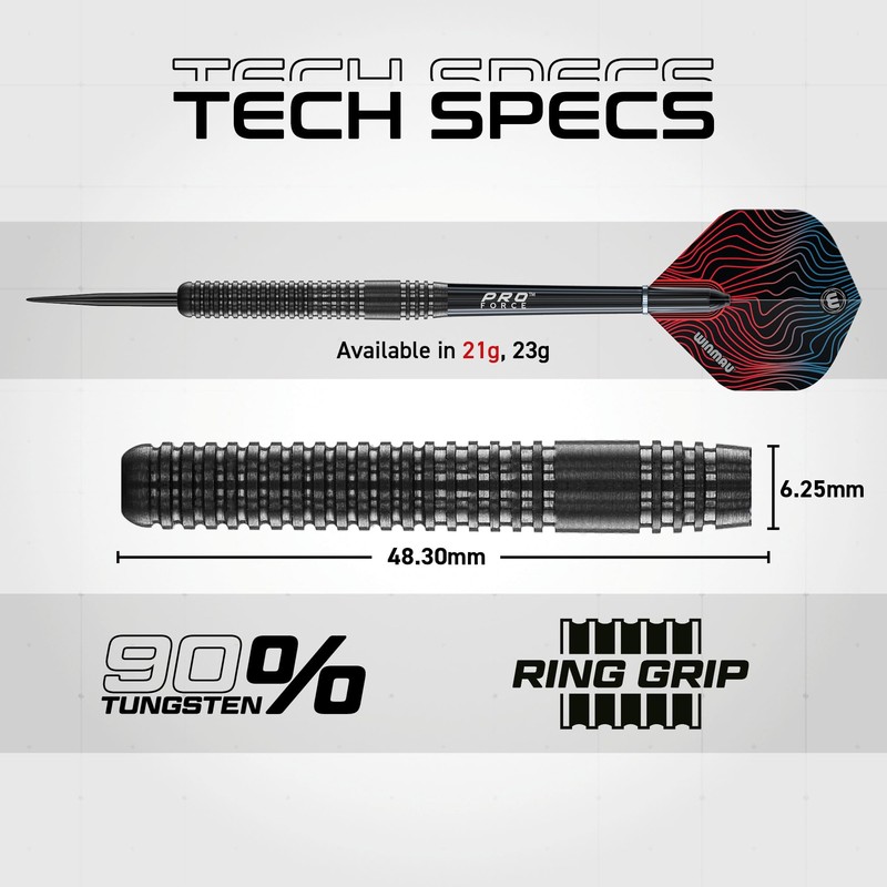 WINMAU Solaris Pro Specialist Tungsten 21 Gram Steel Tip Darts