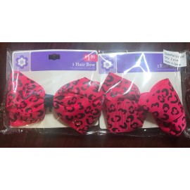 Unbranded SET OF 16 BEAUTIFUL PINK/BLACK  HAIR BOW CLIP NEW