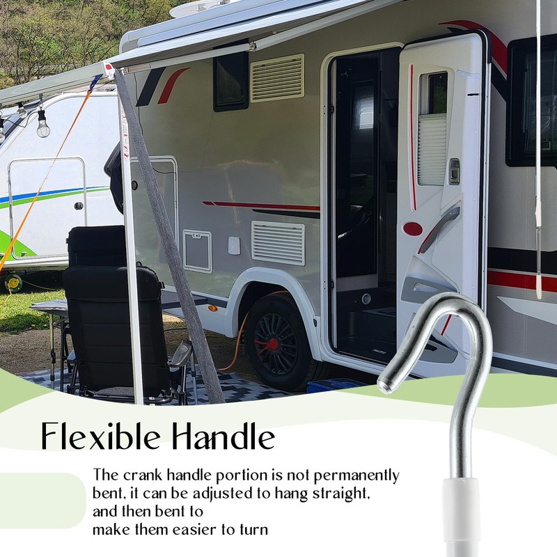CraftyDream RV Awning Crank Handle RV Awning Telescoping Wand Shade