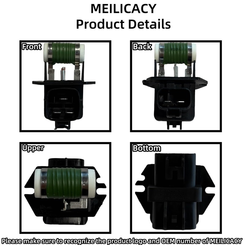 MEILICACY Cooling Fan Resistor fit for Hyundai 2011-2013 Sonata 2010-2014