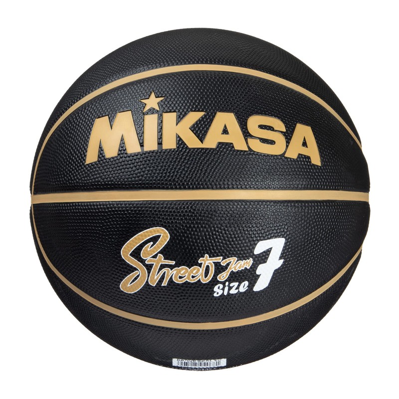 Mikasa BB702B-BKGL-EC Basketball, Size 7, Rubber, Black/Gold, Recommended Internal Pressure