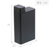 Yamazaki 3588 Refillable Laundry Bottle, Black, Approx. W 2.2 x